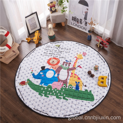 Foam Crawling Mat Round Floor Rugs Baby Toy Storage Bag Play Mat for Kids Supplier